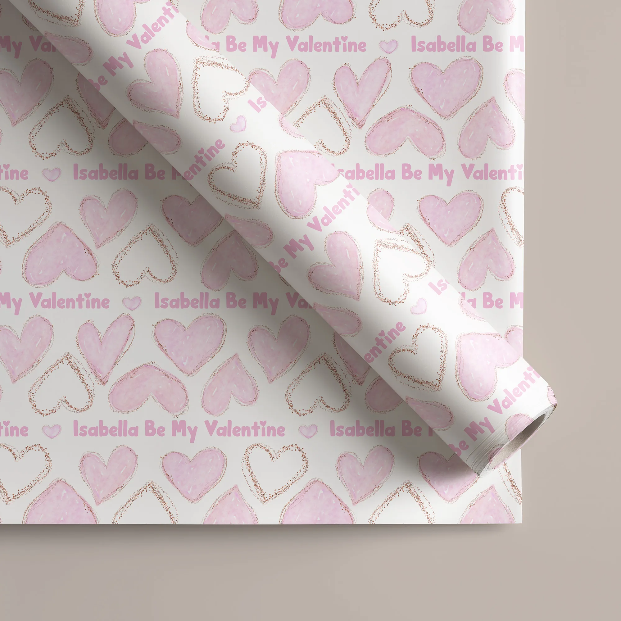 Personalised Valentine's Gift Wrapping Paper