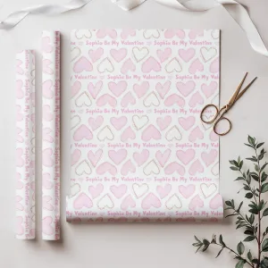 Personalised Valentine's Gift Wrapping Paper