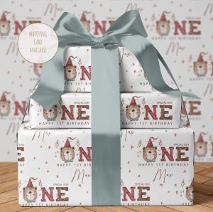 Personalised 1st Birthday Wrapping Paper