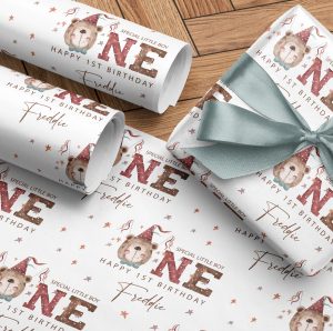 Personalised 1st Birthday Wrapping Paper