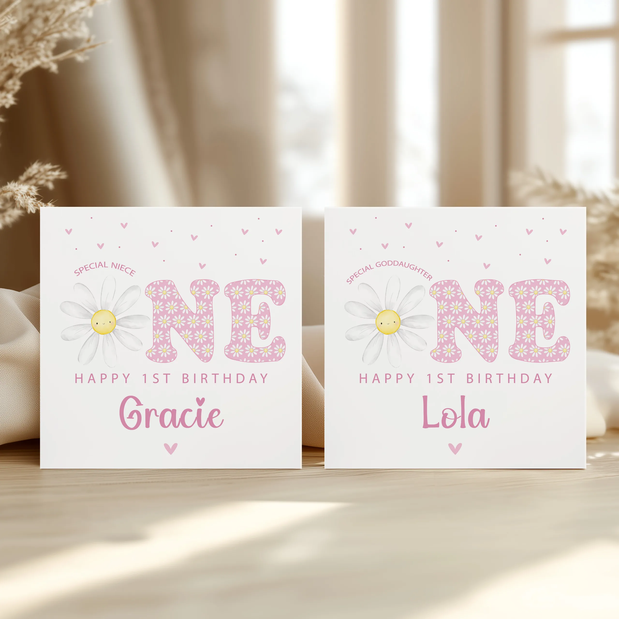 Girls 1st Birthday Card