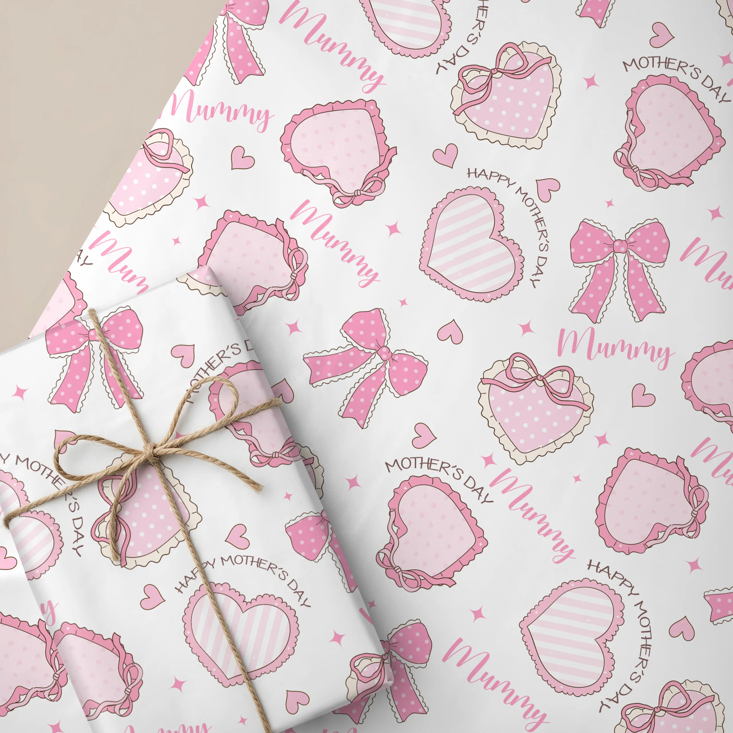 Personalised Mother's Day Gift Wrapping Paper