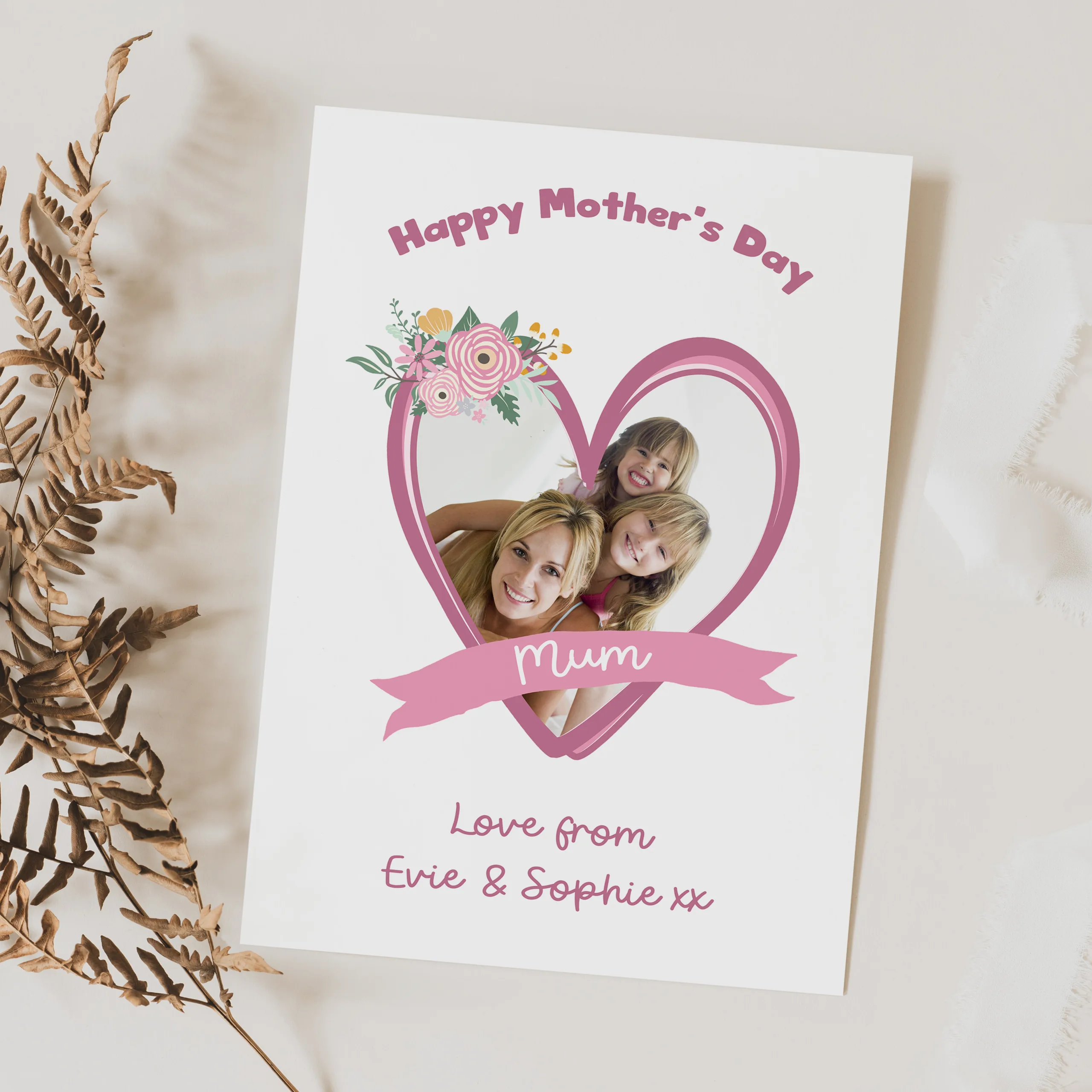 Personalised Photo Mother's Day Card