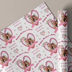 Personalised Photo Mother's Day Gift Wrapping Paper