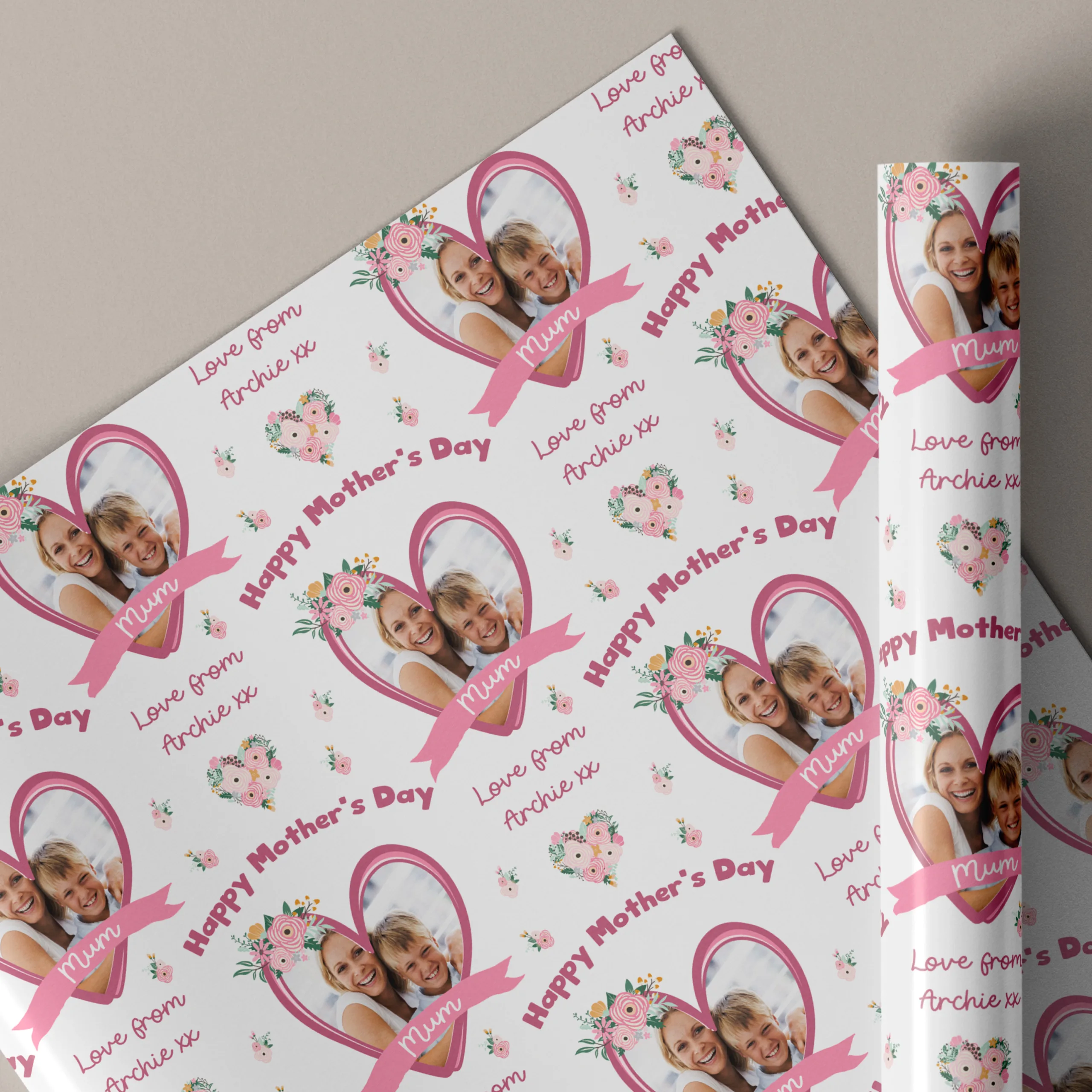 Personalised Photo Mother's Day Gift Wrapping Paper