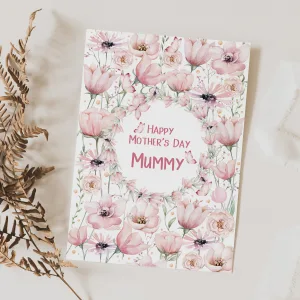 Personalised Mother's Day Floral Card
