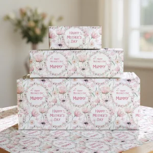 Personalised Mother's Day Floral Gift Wrapping Paper