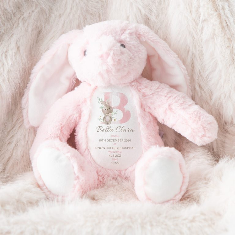 Personalised Baby Soft Toy Rabbit