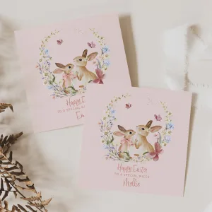 Girls Personalised Easter Card