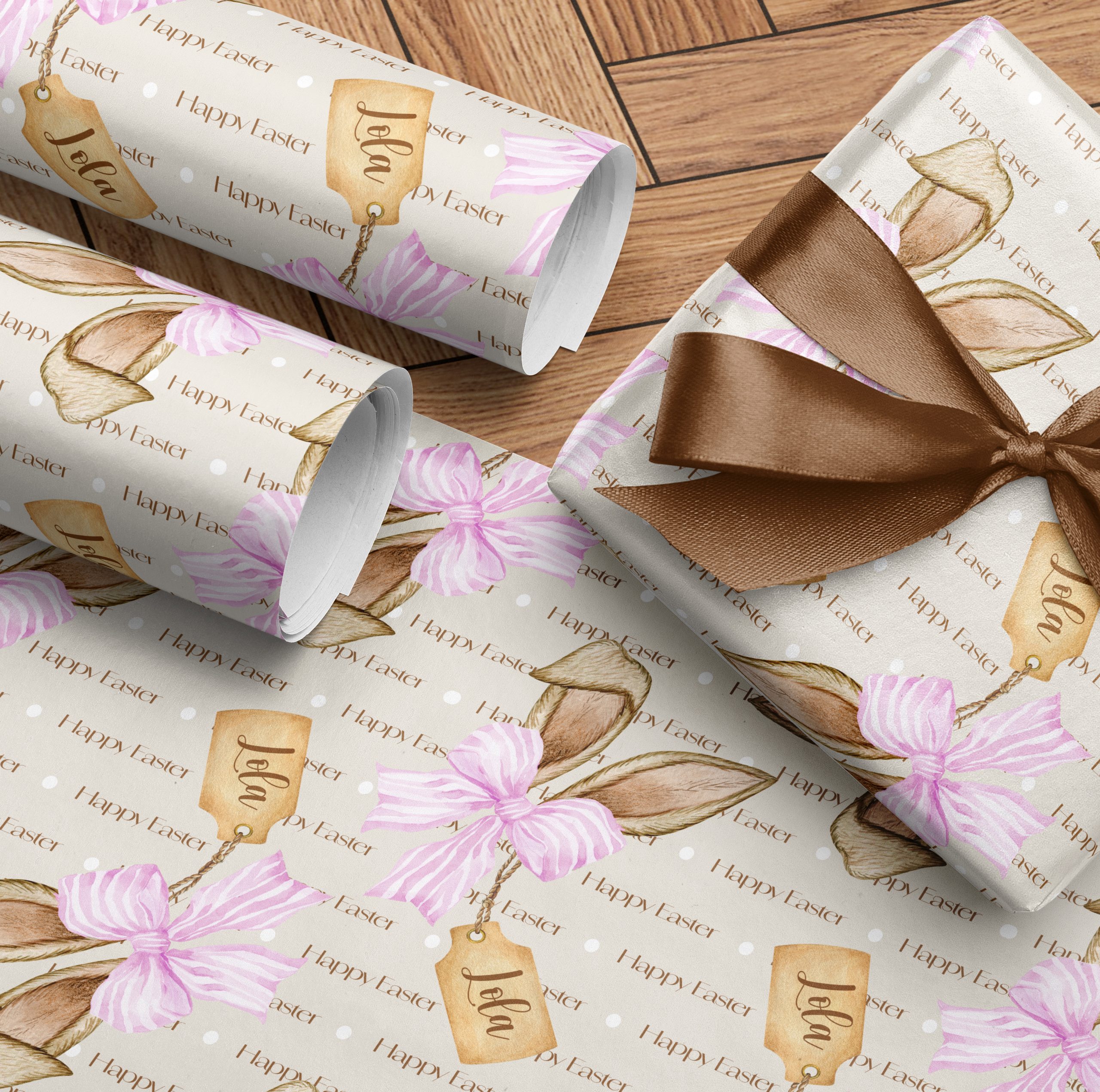 Personalised Bunny Ears Gift Wrap