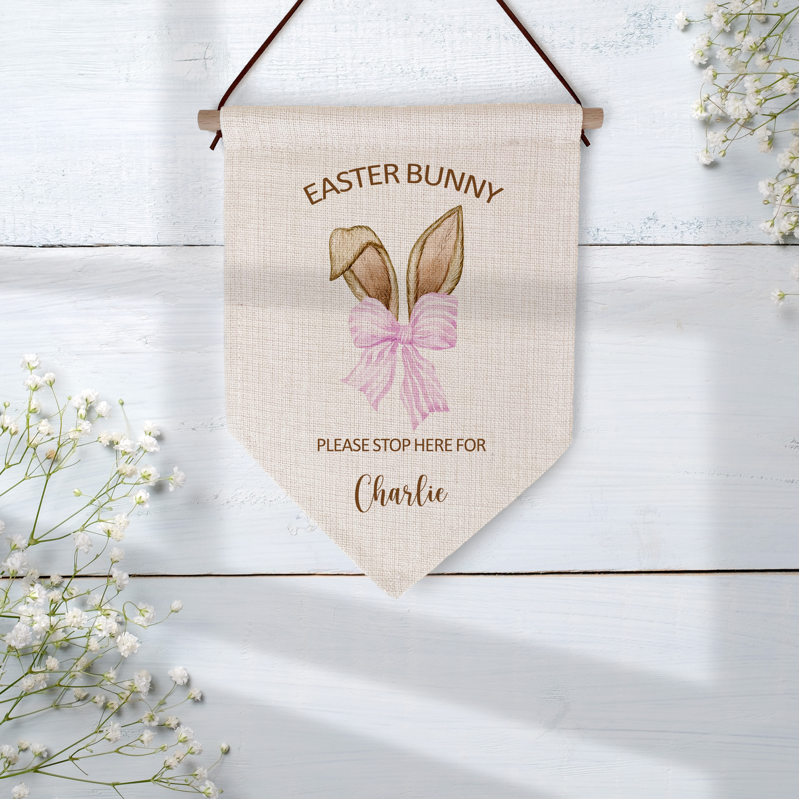 Easter Bunny STOP HERE SIGN