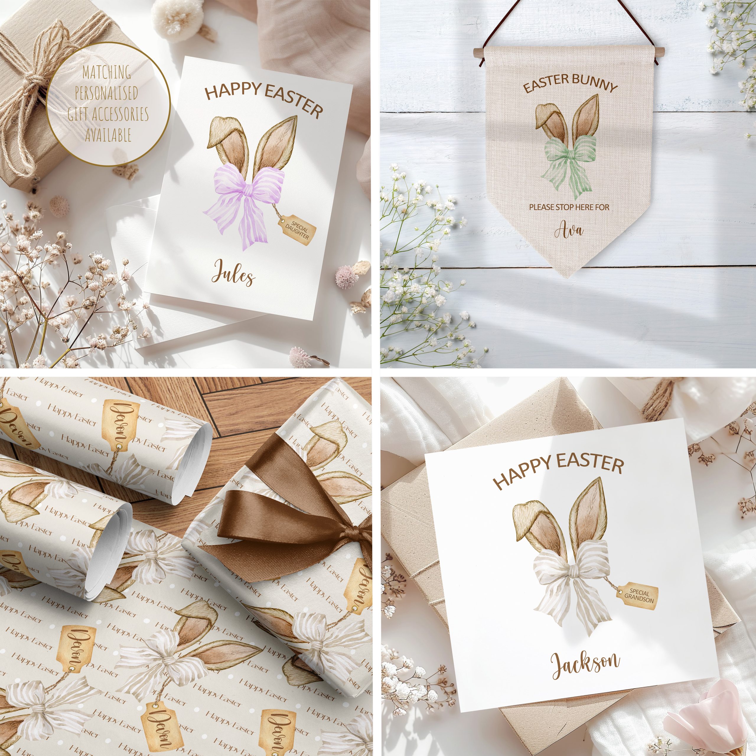 Personalised Bunny Ears Easter Gifts