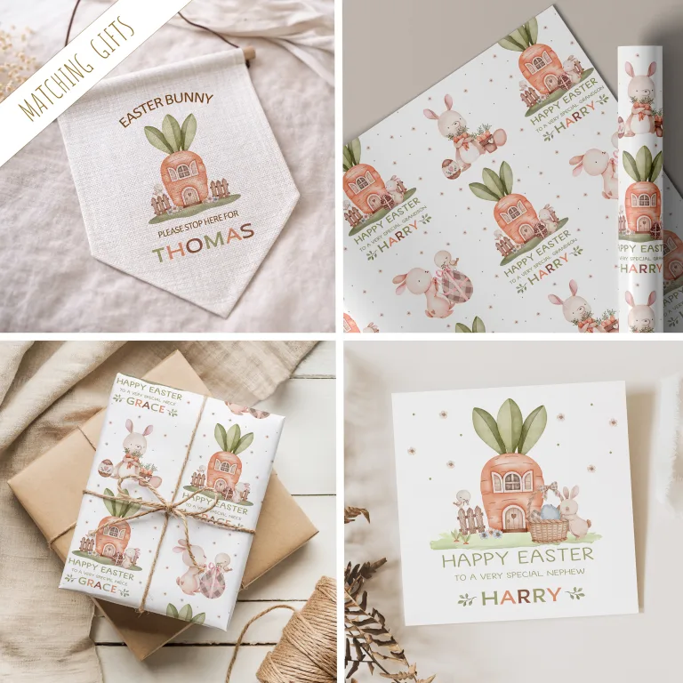 Personalised Easter Carrot Card