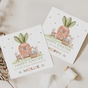 Kids Personalised Easter Card