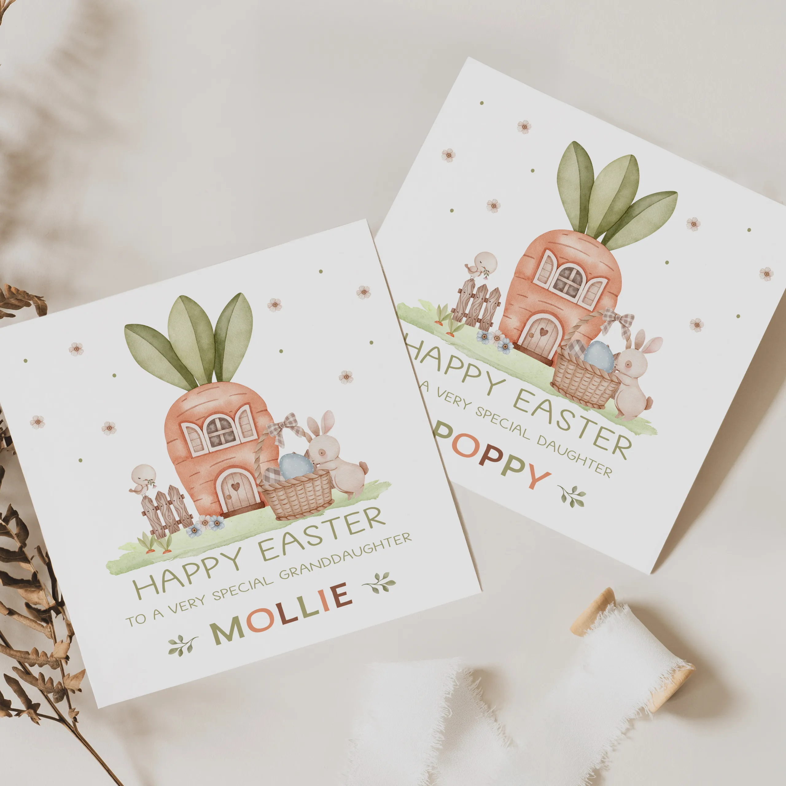 Kids Personalised Easter Card
