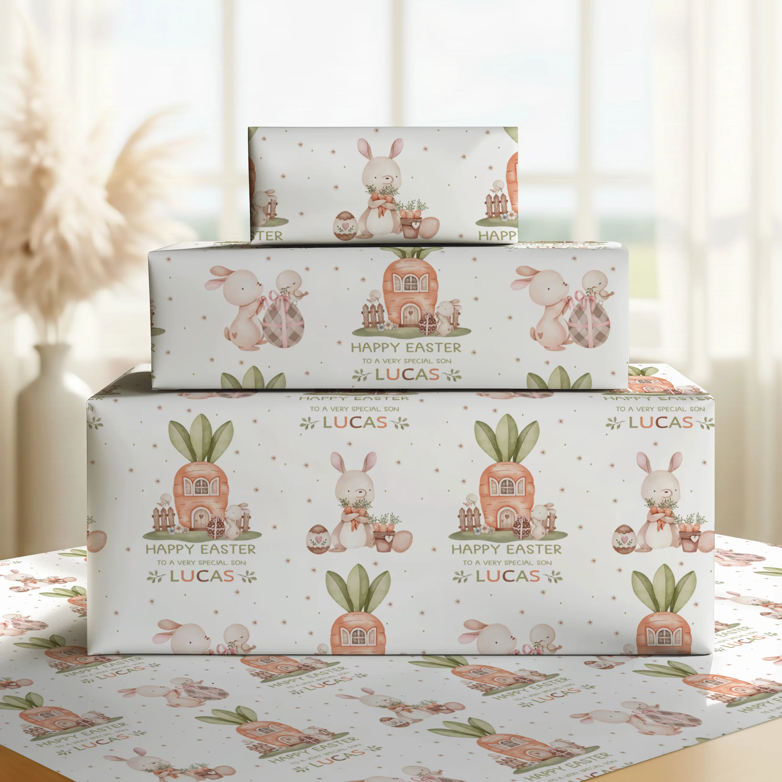 Children's Personalised Easter Gift Wrapping Paper