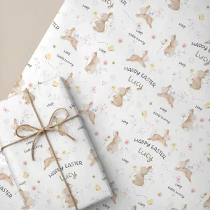 Personalised Easter Bunny Gift Wrapping Paper