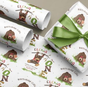 Boys 1st Birthday Wrapping Paper