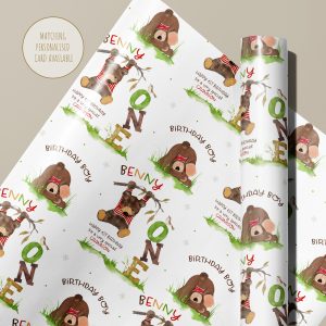 Boys 1st Birthday Wrapping Paper