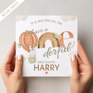 Personalised Babies 1st Easter Card