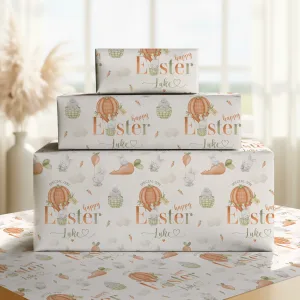 Personalised Childrens Easter Gift Wrapping Paper