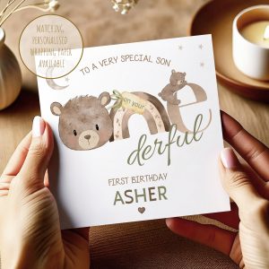 Personalised 1st Birthday Card
