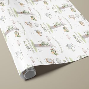 Boys 1st Birthday Plane Wrapping Paper