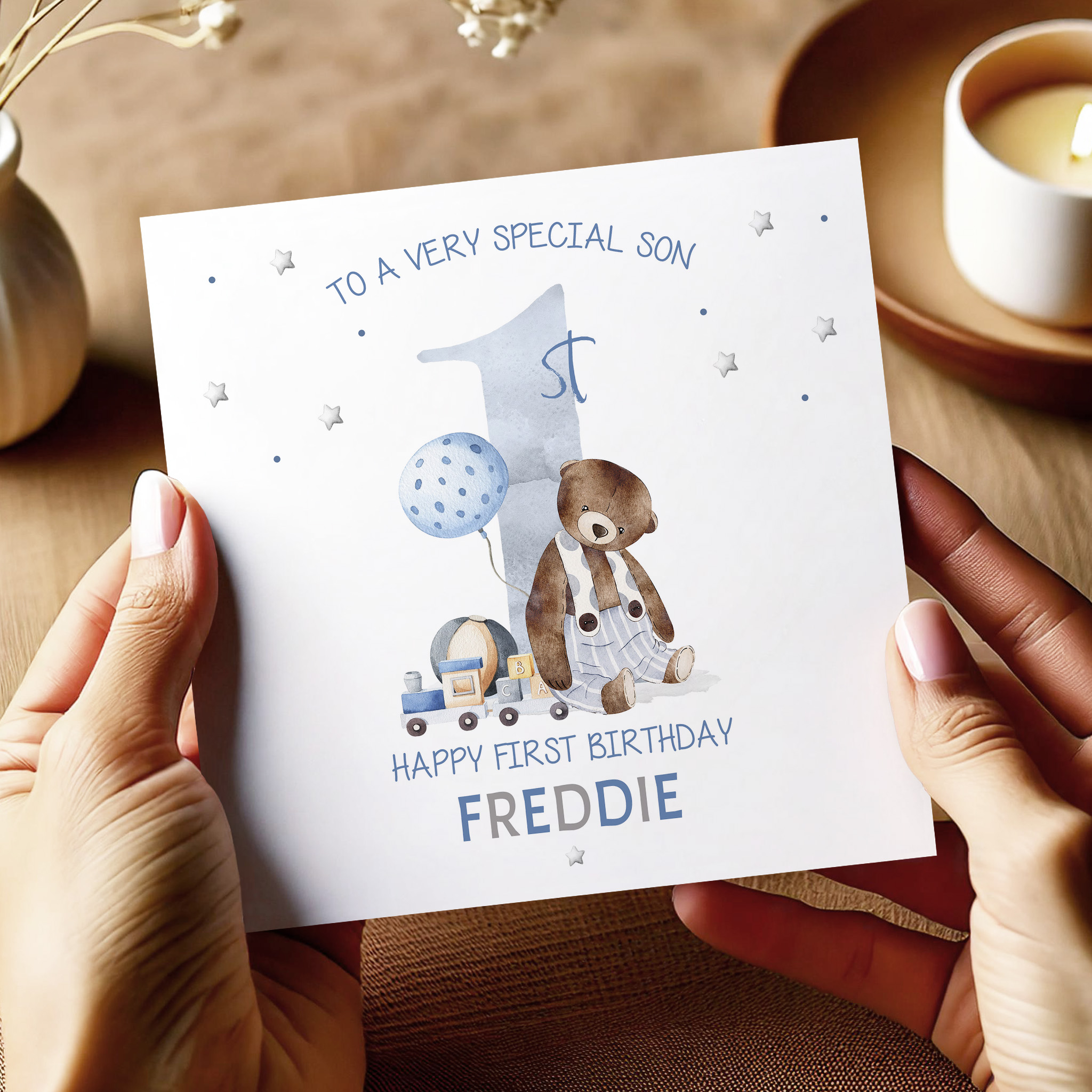 Personalised 1st Birthday Card