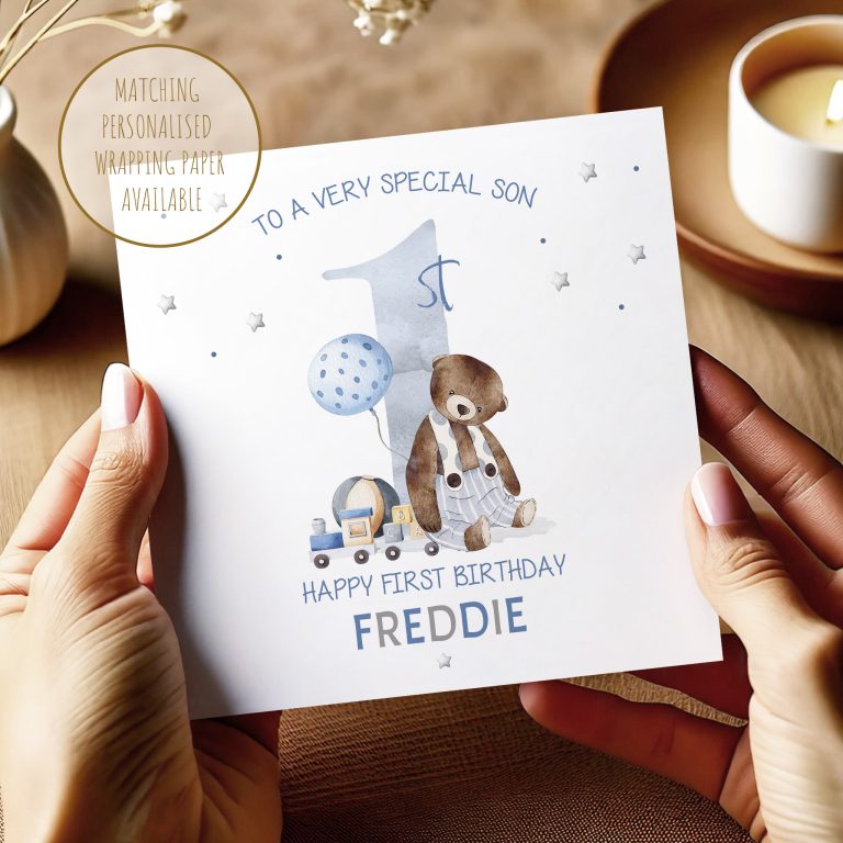 Personalised 1st Birthday Card