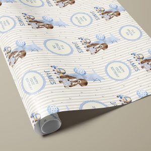 Boys 1st Birthday Wrapping Paper