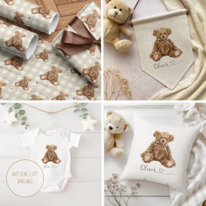 Matching Personalised Vintage Bear Gifts