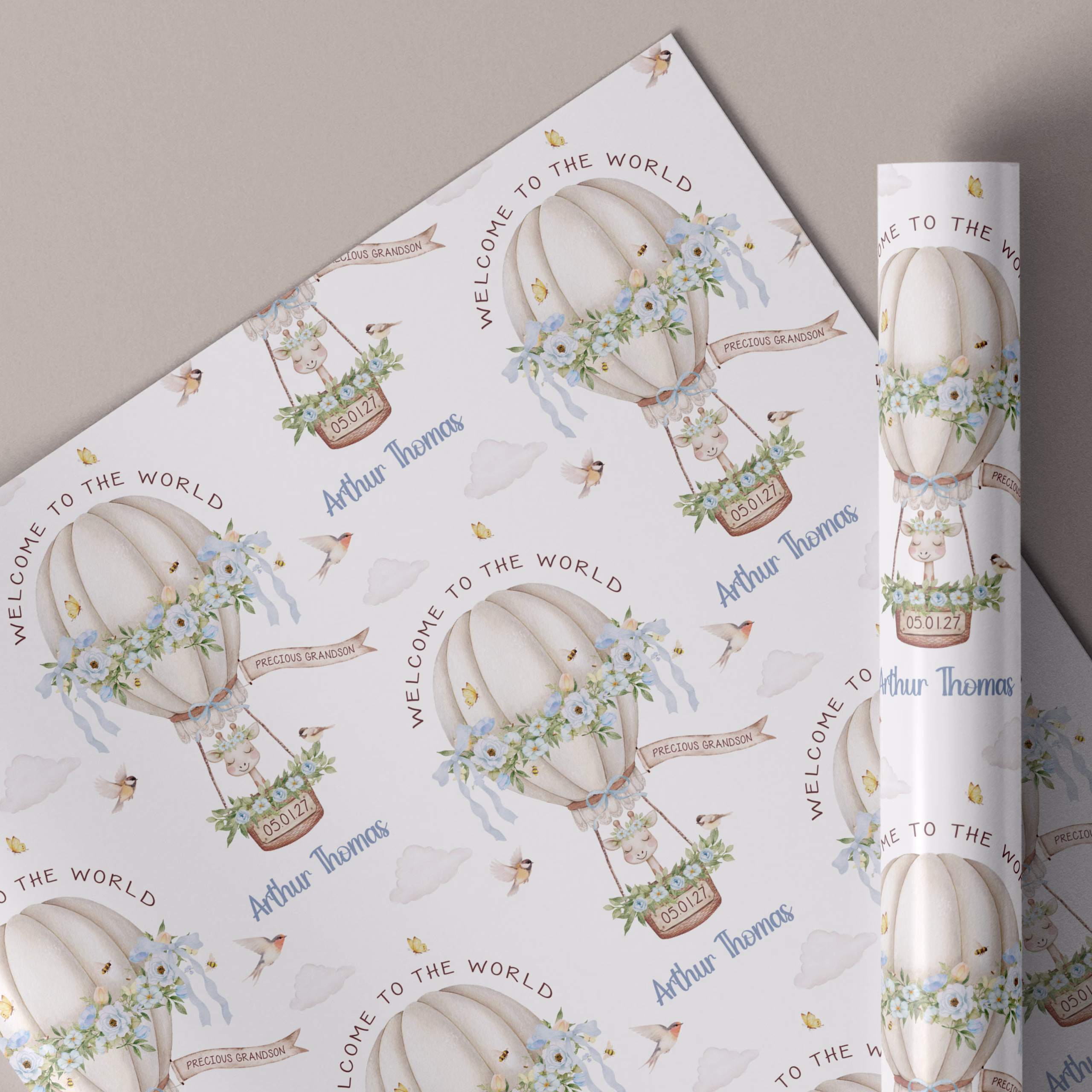 New Baby Gift Wrapping Paper