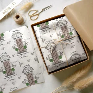 Personalised New Home Gift Wrapping Paper