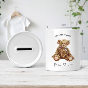 Vintage Bear My First Pennies Pot