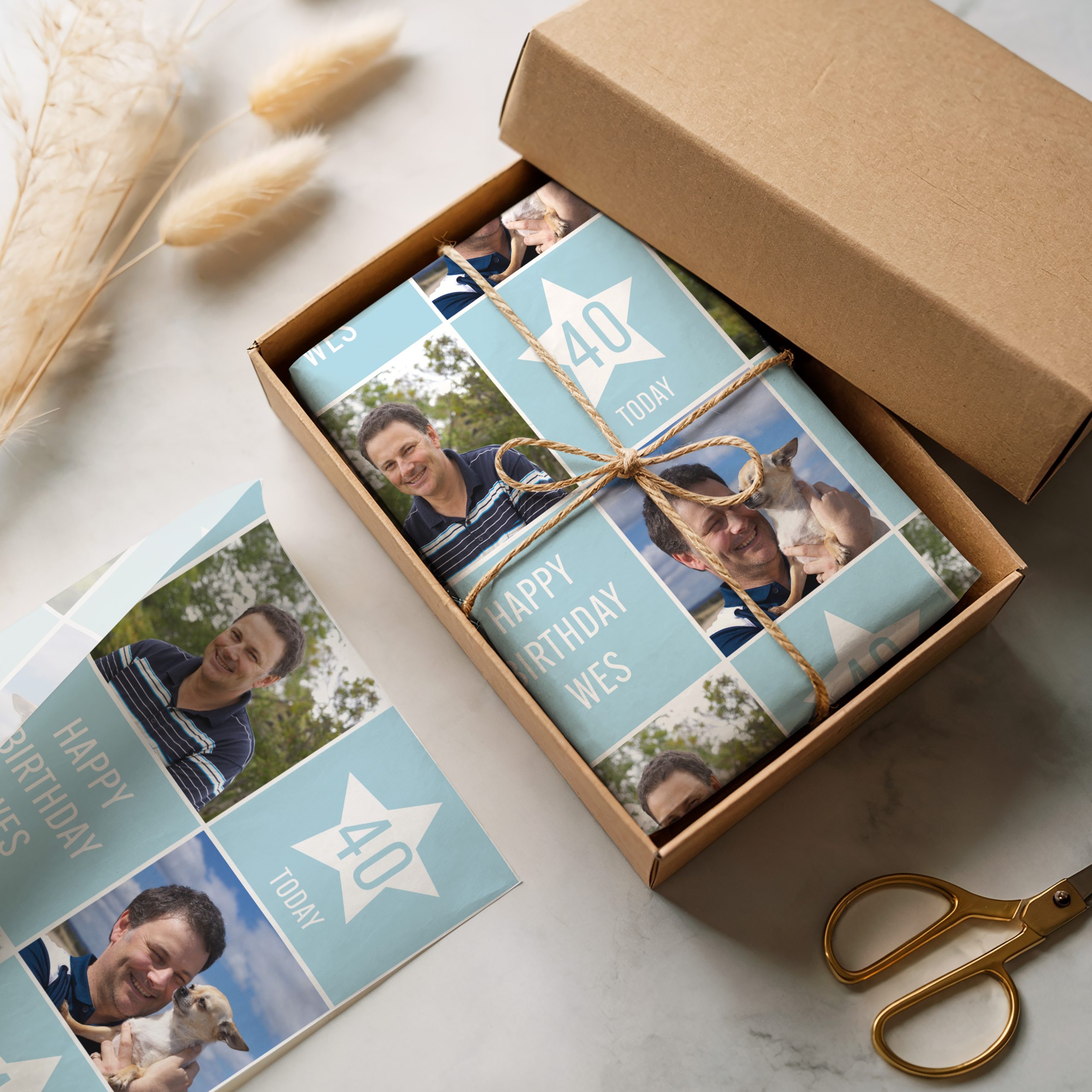 Photo Birthday Gift Wrapping Paper