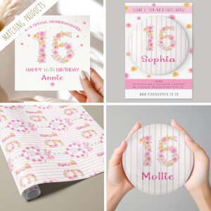 Personalised Blush Floral Matching Gifts
