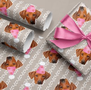 Personalised Photo Dog Wrapping Paper