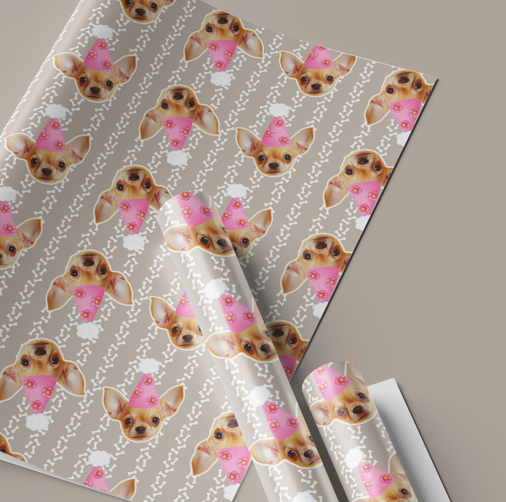 Personalised Photo Dog Wrapping Paper