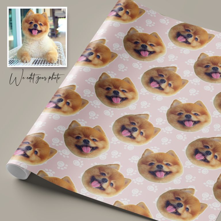 Personalised Dog Photo Gift Wrapping Paper