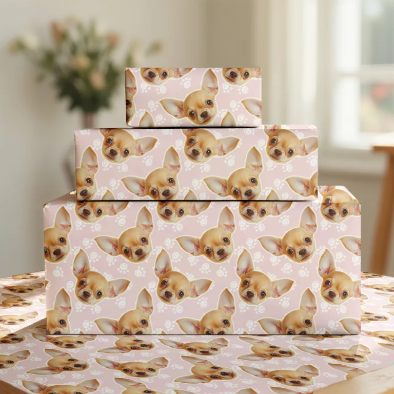 Personalised Dog Photo Gift Wrapping Paper