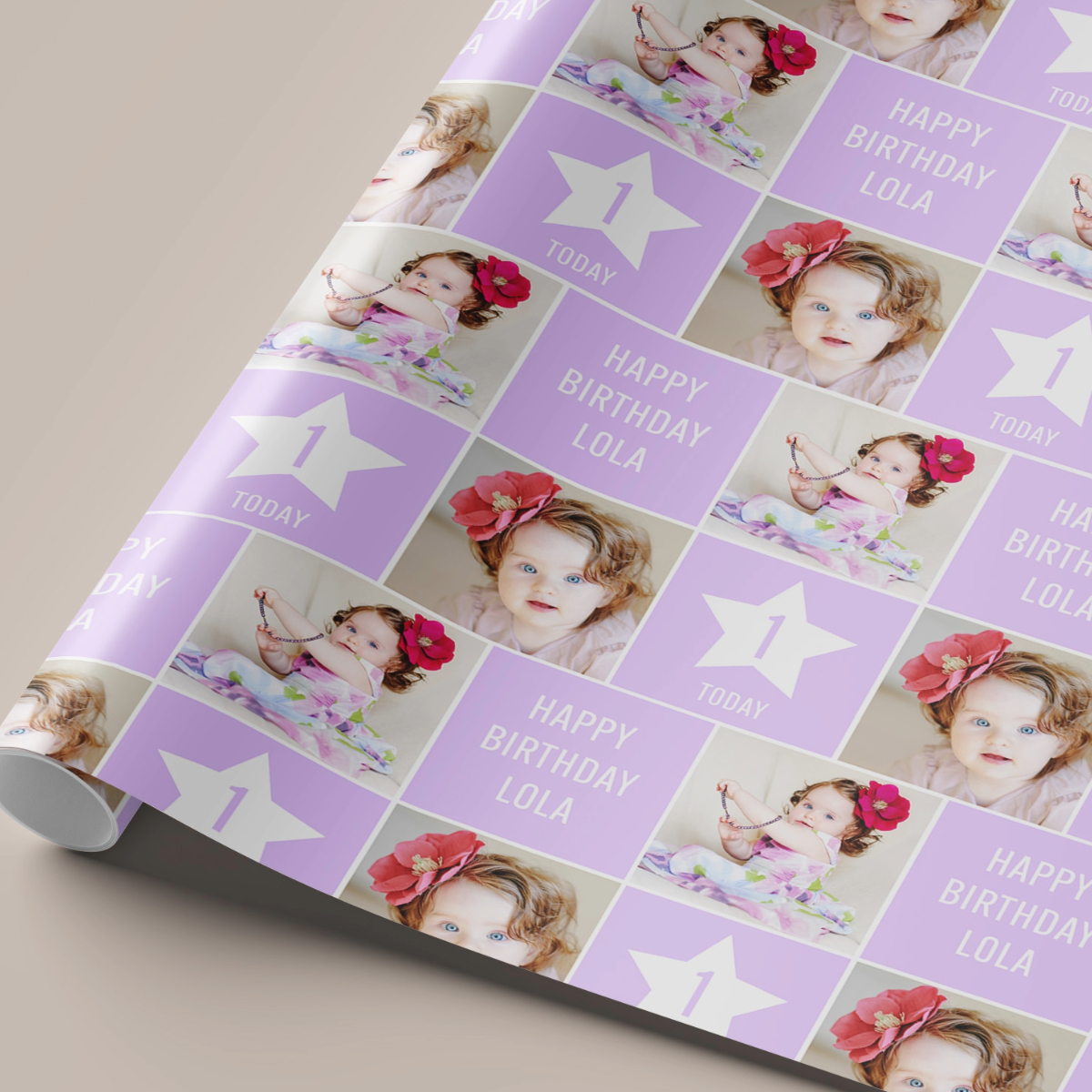 Four Square Photo Wrapping Paper