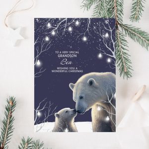 Personalised Polar Bear Christmas Card