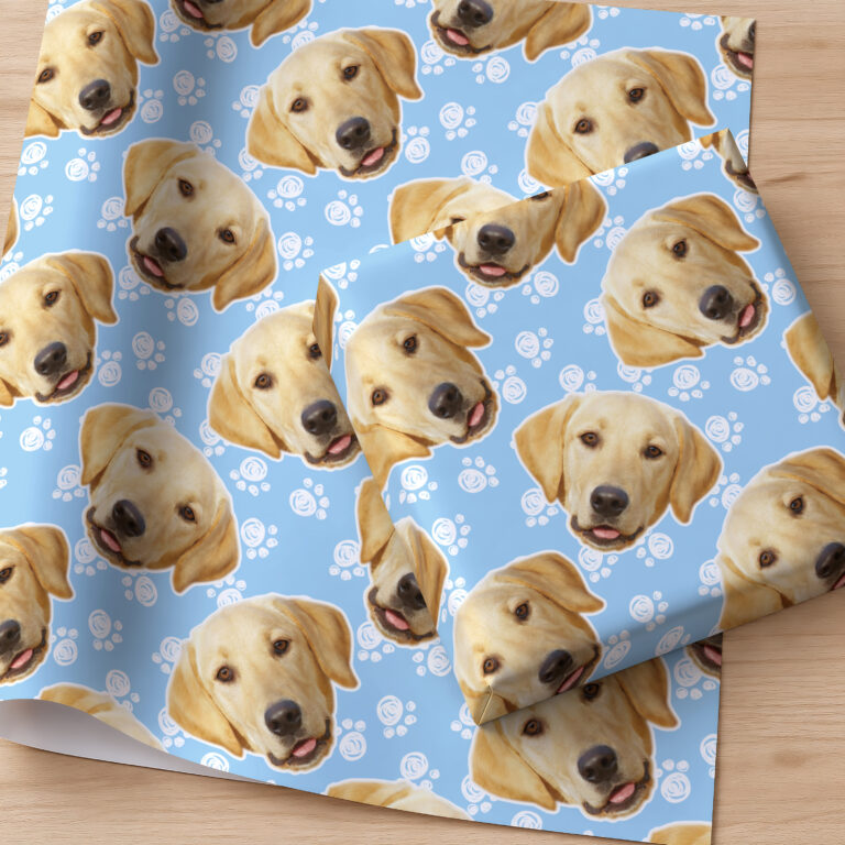 Personalised Dog Photo Gift Wrapping Paper