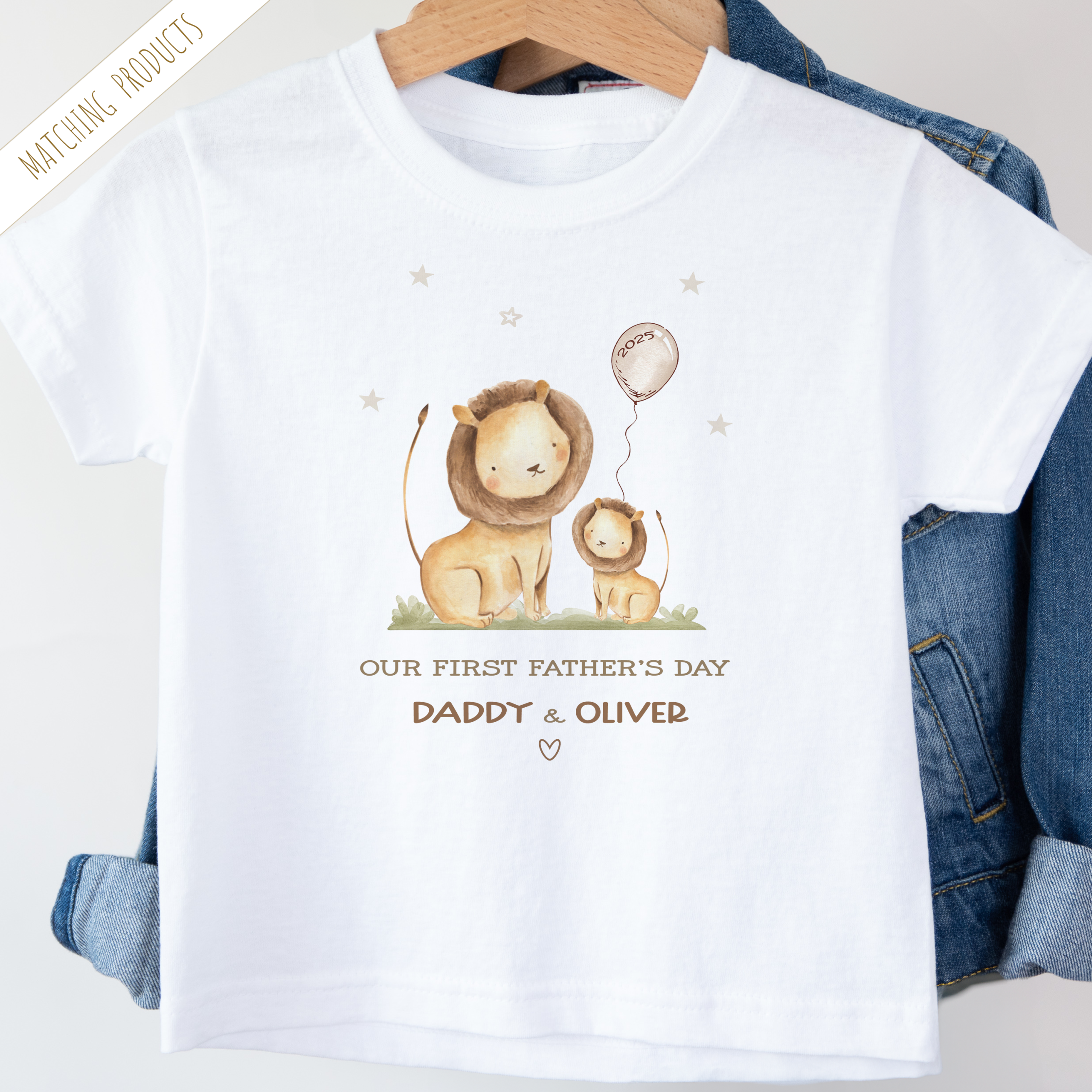 1st Father's Day Lion T-Shirt