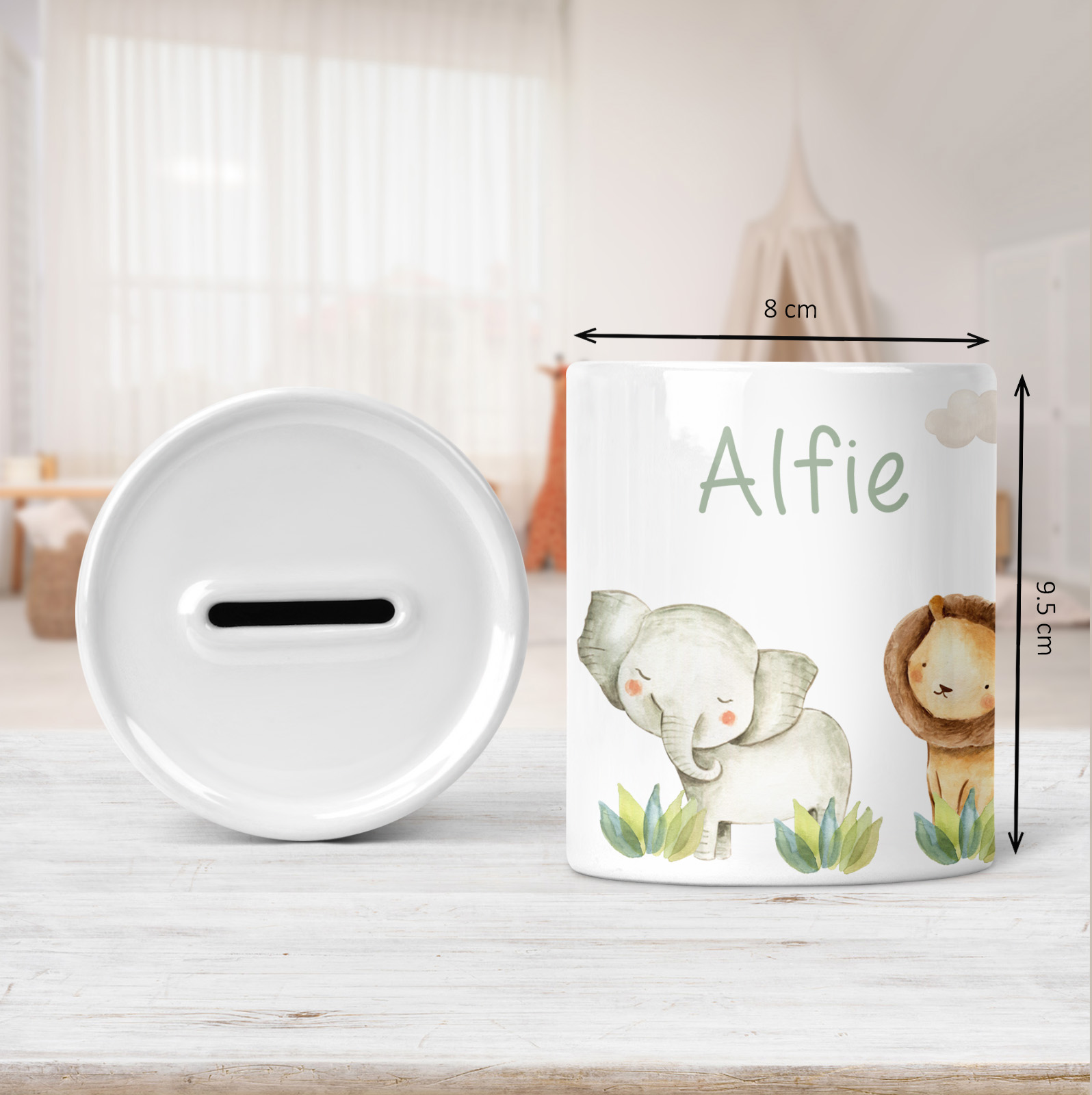 Kids Safari Animals Money Pot