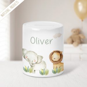 Kids Safari Animals Money Pot