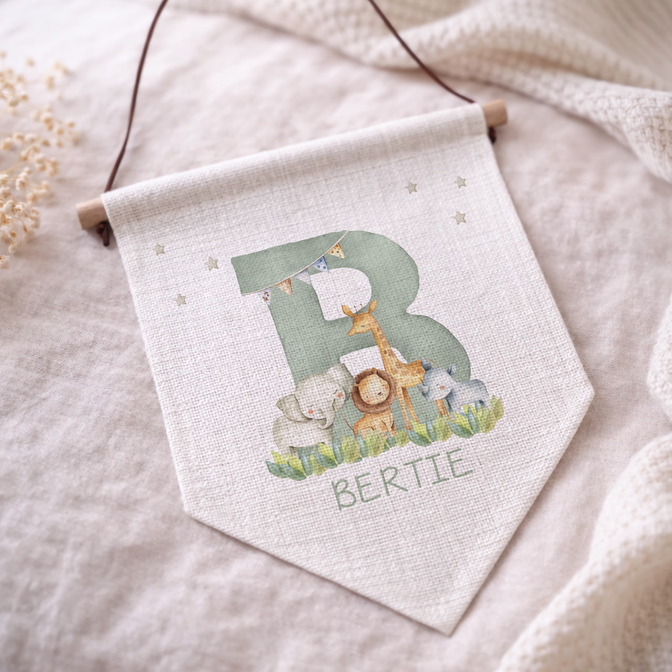 Safari Alphabet Pennant
