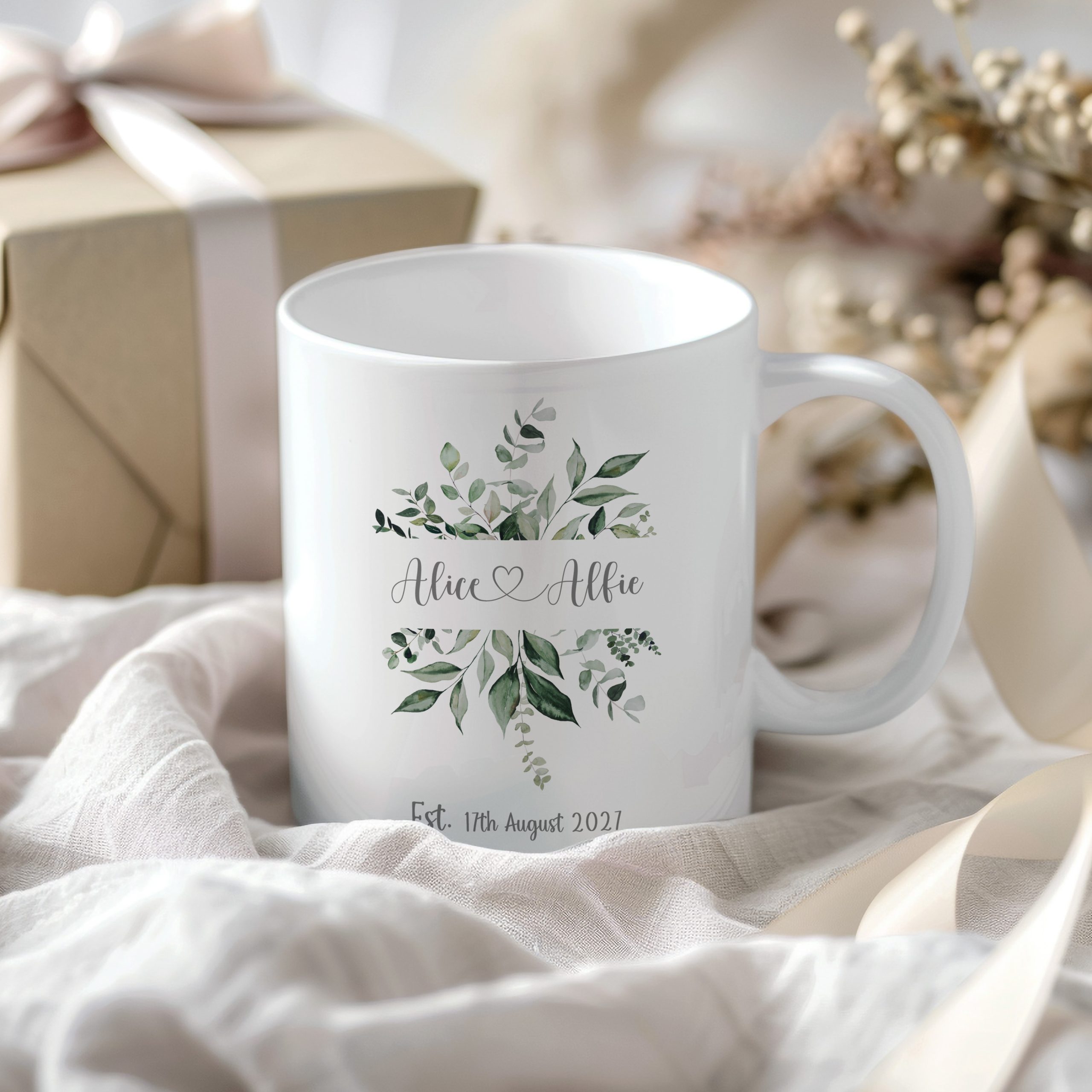 Personalised Wedding Mr & Mrs Mugs