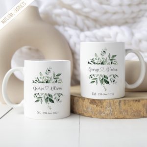 Personalised Wedding Mr & Mrs Mugs