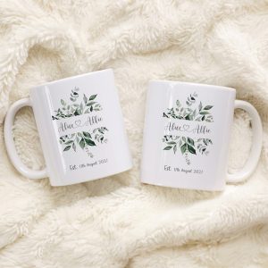 Personalised Wedding Mr & Mrs Mugs